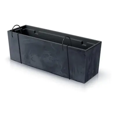 PROSPERPLAST Závěsný truhlík - URBI CASE W Beton Effect Rozměr: 58x18 cm, Barva: antracit