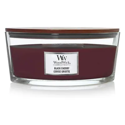 WoodWick vonná svíčka s dřevěným knotem Elipsa Black Cherry 453,6 g