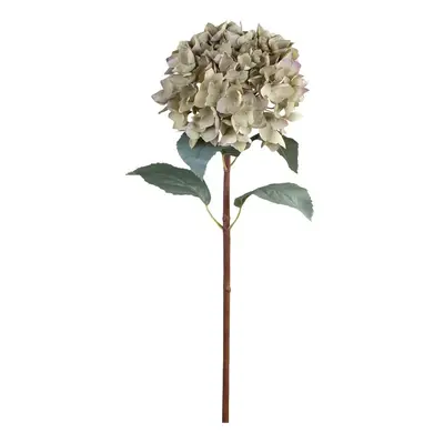 Dekorace umělá zelená květina Hortenzie Hydrangea dusty green - 80 cm