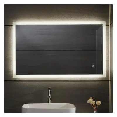 Aquamarin Koupelnové zrcadlo s LED osvětlením, 50 x 70 cm