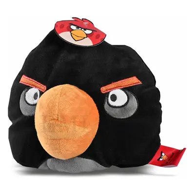 Dekorativní polštář Angry Birds černý