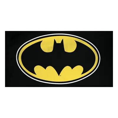 Bavlněná plážová osuška Batman - motiv Logo - 100% bavlna - 70 x 140 cm