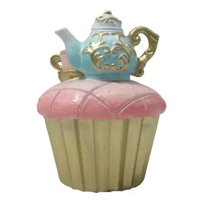 Dekorace Cupcake s konvičkou - 8*11 cm