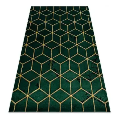 koberec EMERALD výhradní 1014 glamour, stylový krychle lahvově zel velikost 120x170 cm | krásné 