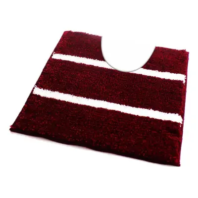 ROUTNER Koupelnová předložka IRSINA Bordo - Bordo / 60 x 60 cm WC s výkrojem