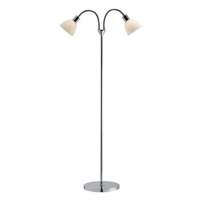 Minimalistická podlahová lampa Ray Double Barva: Chrom