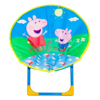 Dětské skládací křeslo PEPPA PIG, modré