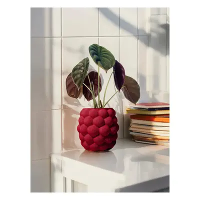 PlantBee Květináč Rubus 16cm bordó