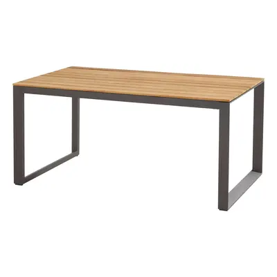 Heritage Teak jídelní stůl antracit 160 cm