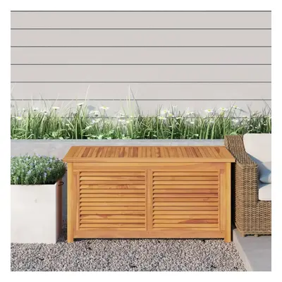 Zahradní úložný box s vložkou 114 x 50 x 58 cm masivní teak