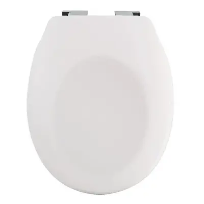 Spirella WC prkénko NEELA, matně bílé, duroplast Thermodur, chromované panty