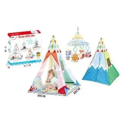 LEAN Toys Teepee stan s míčky 20ks