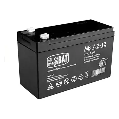 LEAN CARS Gelová baterie AGM pro automobily s baterií 12V7,2AH