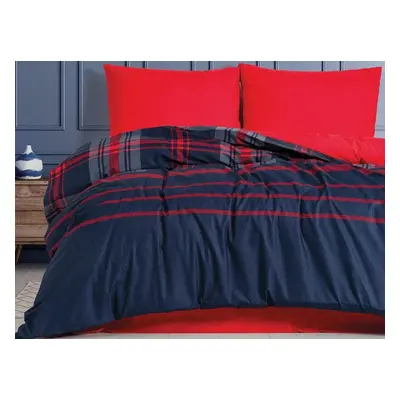 Cottonbox Masculine povlečení 100% bavlněné renforcé Abel Red - 140x200 / 70x90 cm