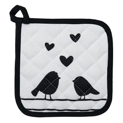 Dětská chňapka - podložka s ptáčky Love Birds - 16*16 cm