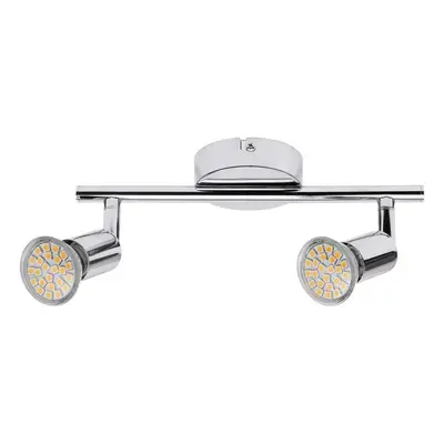 Rabalux LED přisazené bodové svítidlo Norton 2x3W | GU10 | 440lm | 3000K - chrom