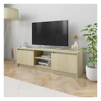 TV stolek dub sonoma 120 x 30 x 35,5 cm kompozitní dřevo