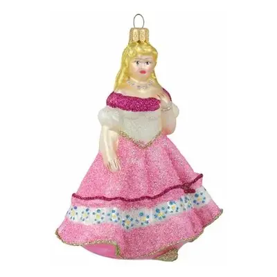 Skleněná figurka princezna