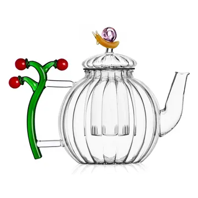 Ichendorf Milano designové konvice Teapot Optic Tomatoes and Snail