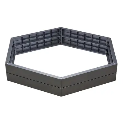 Garantia Ergo Vysoký záhon Stone XL modul, plast, 125 × 145 × 25 cm, antracit