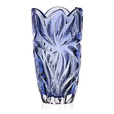 Aurum Crystal Váza FLORA blue 280 mm