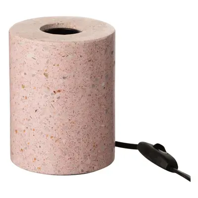 Růžová stolní lampa Terrazzo - Ø 10*13 cm/E27