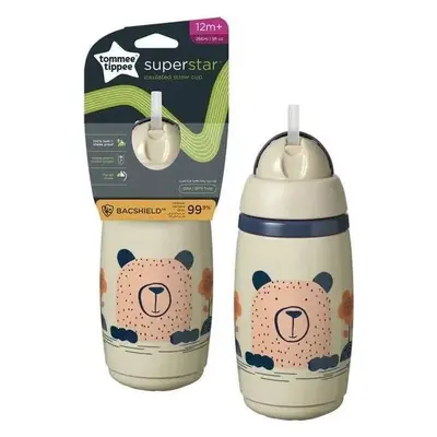 Tommee Tippee Láhev s brčkem 260ml Tommee Tippee, šedá