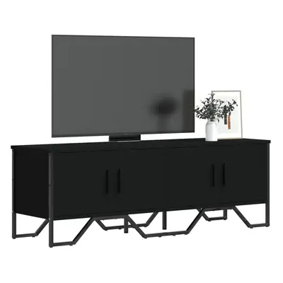 TV skříňka černá 122 x 34 x 41 cm kompozitní dřevo