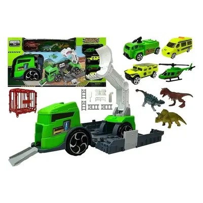 LEAN Toys Sada s transportérem a dinosaury