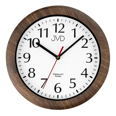 Hnědé koupelnové saunové hodiny JVD quartz SH494.2