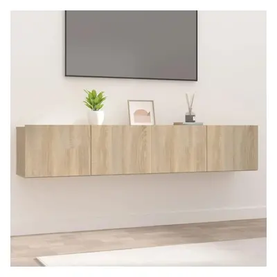 TV skříňky 2 ks dub sonoma 80x30x30 cm kompozitní dřevo