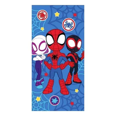 Bavlnená plážová osuška Spidey a jeho přátelé - 100% bavlna, froté s gramáží 320 gr./m² - 70 x 1