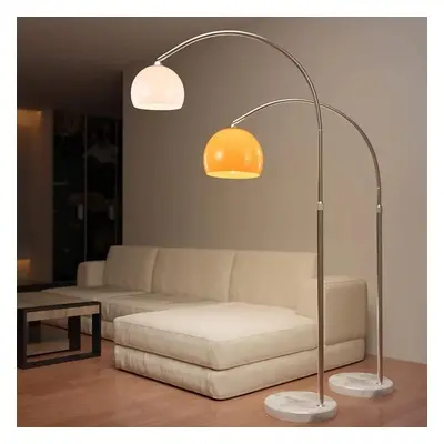 Jago 86955 Jago Stojací oblouková lampa, bílá, 130 - 180 cm