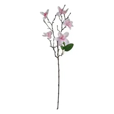 Umělá větvička Magnolie světle růžová, 64 cm