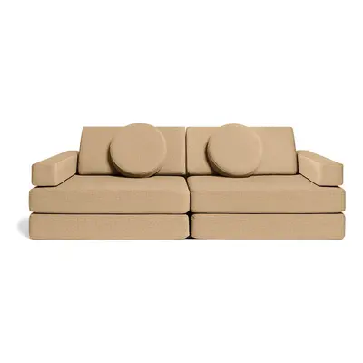 Rozkládací dětská pěnová pohovka a bunker SHAPPY PLAY SOFA ORIGINAL více barev Barva: Camel