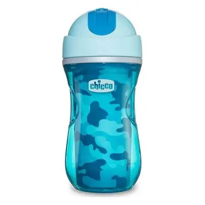 Chicco hrníček Sport termo s brčkem 266 ml modrý