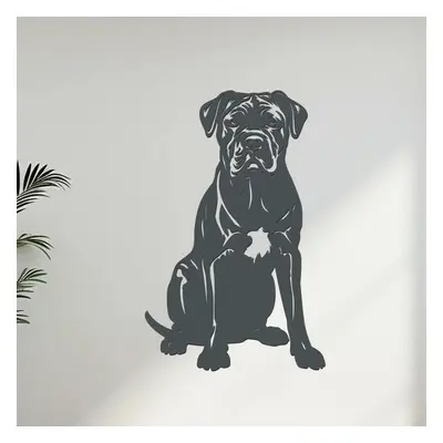 dřevo života Dřevěný obraz Cane Corso Rozměry (cm): 26x40, Zvolte barvu dekoru: Antracitová