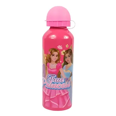 Dětská kovová láhev TRUE PRINCESS 500 ml růžová