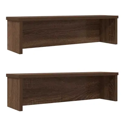 kuchyňské regály stohovatelné 2 pcs hnědý dub 50x15x16 cm