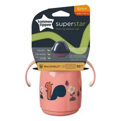 Láhev s uchy superstar 300ml Tommee Tippee 6m+ - růžový