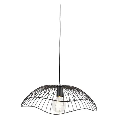 Designová závěsná lampa černá 50 cm - Pua