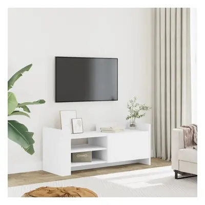 TV skříňka bílá 100 x 35 x 40 cm kompozitní dřevo