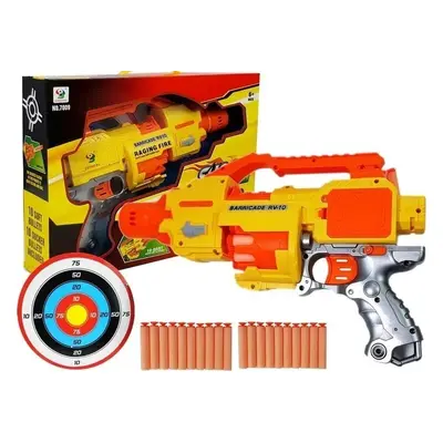 LEAN Toys Pistole na pěnové střely s terčem 5074