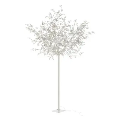 Dekorace stříbrný svítící stromek Tree leaves silver XL - Ø 140*250 cm