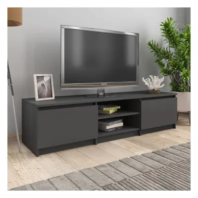 TV stolek šedý 140 x 40 x 35,5 cm kompozitní dřevo