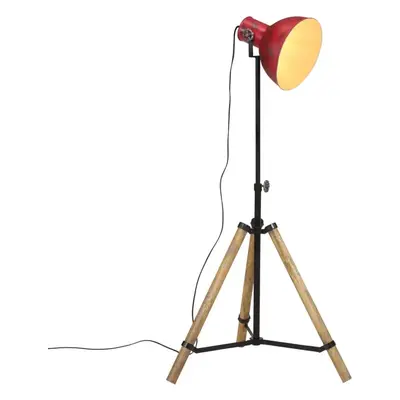 Stojací lampa 25 W červená patina 75 x 75 x 90–150 cm E27