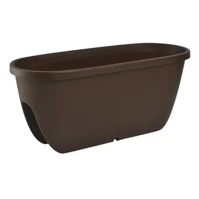 Gardenico Balkónový květináč na zábradlí Balconia OVI hnědá, pr. 60 cm