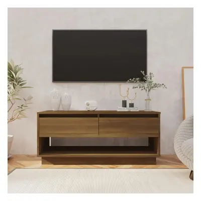 TV skříňka hnědý dub 102 x 41 x 44 cm kompozitní dřevo