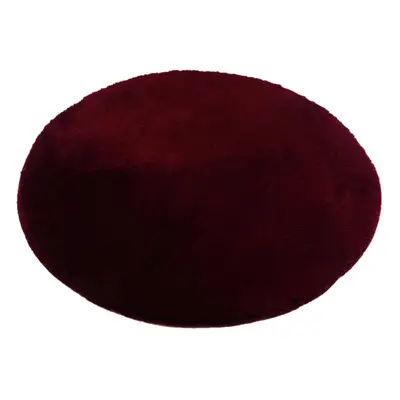 ROUTNER Koupelnová předložka COTTON Bordo - Bordo / Kruh Ø 90 cm