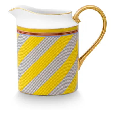 Pip Studio Pip Chique Stripes mlékovka 260ml, žlutá